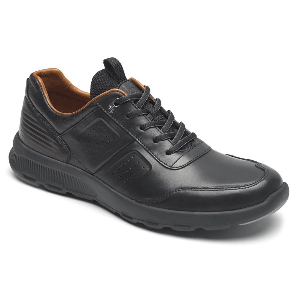 Tenis Rockport Homem Pretas - Lets Walk U Bal - 86953WZKF